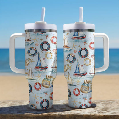 Shineful Tumbler Nautical Adventures