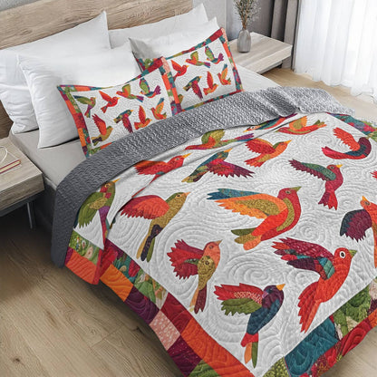 Shineful All Season Quilt 3-teiliges Set Tropical Bird