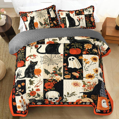 Shineful All Season Quilt 3-Piece Set Feline Frolic