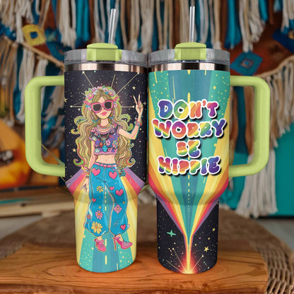 Shineful Tumbler Don't Worry Be Hippie