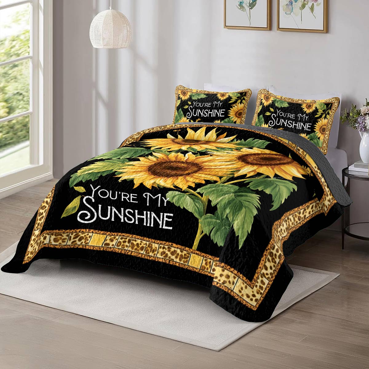 Shineful All Season Quilt 3-Piece Set Sunny Blossom