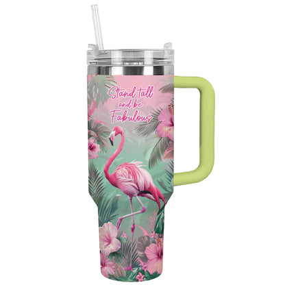 Shineful Tumbler Serene Flamingo Retreat