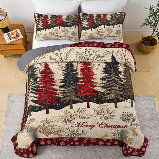 Shineful All Season Quilt 3-Piece Set - Christmas Serenity