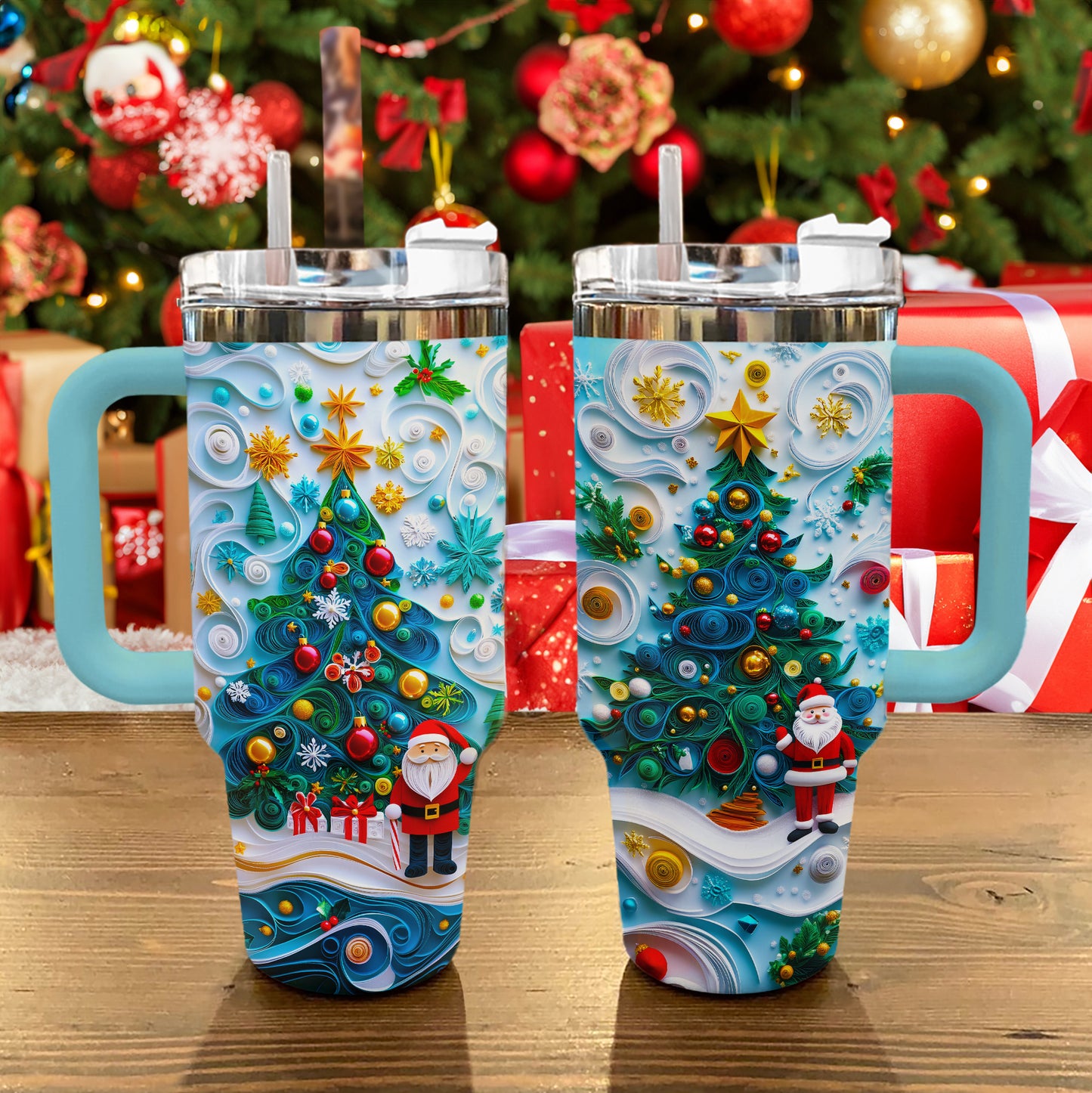 Shineful Glossy Tumbler Jolly Tree Cheer