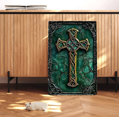 Shineful 2D Metal Sign Celtic Faith