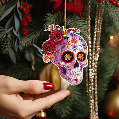 Shineful Acrylic Ornament Gorgeous Sugar Skull Lovely