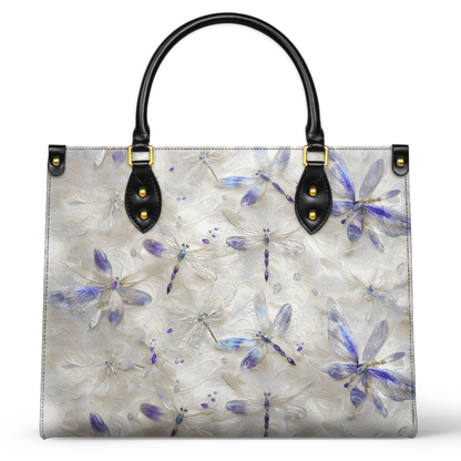 Shineful Leather Bag Ethereal Dragonfly Elegance