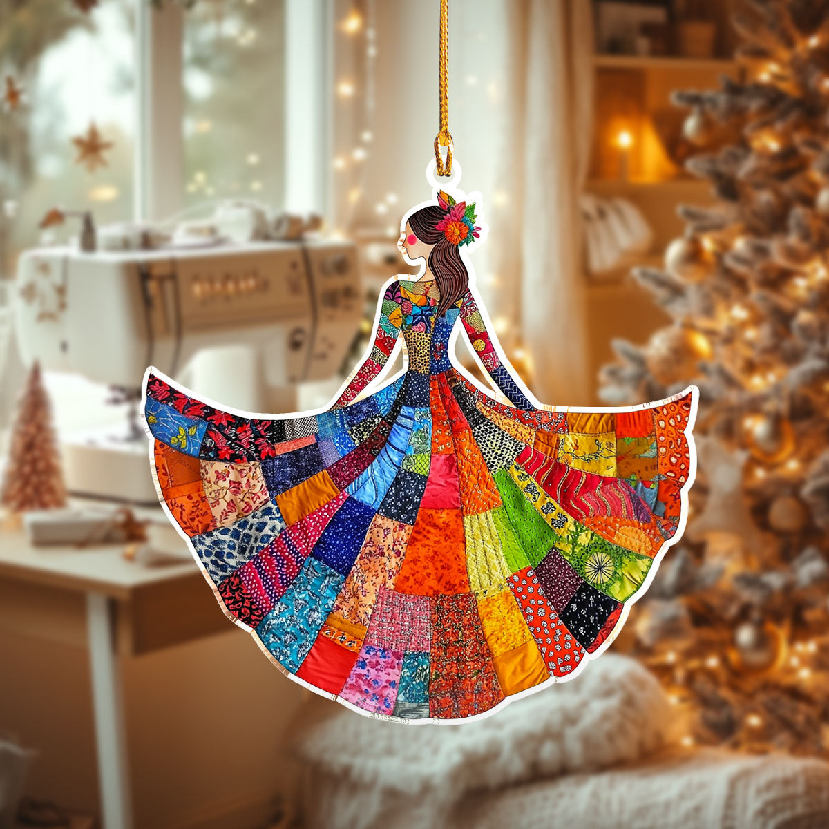 Shineful 2D Acrylic Ornament Patchwork Princess