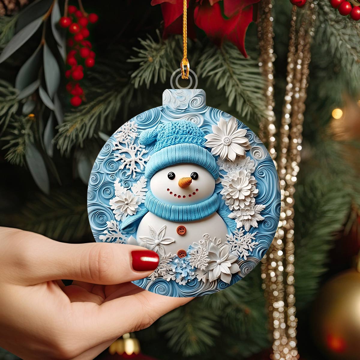 Shineful 2D Acrylic Ornament Winter Chic