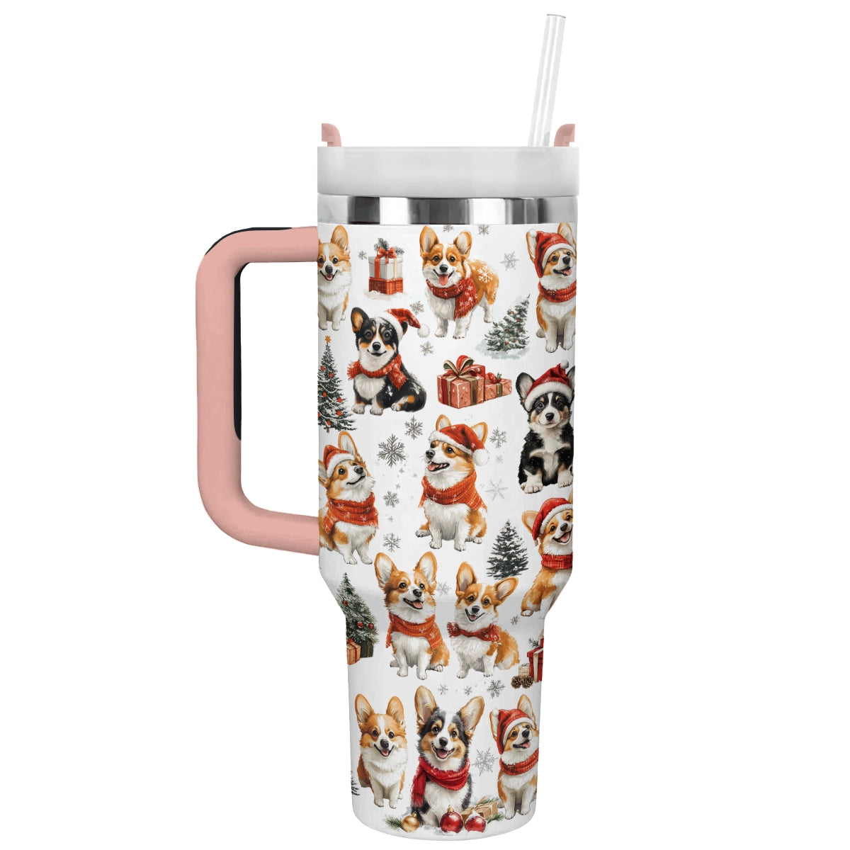 Shineful Tumbler Christmas Delight Corgis