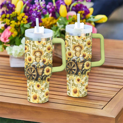 Shineful Tumbler Sunflower Scarecrow