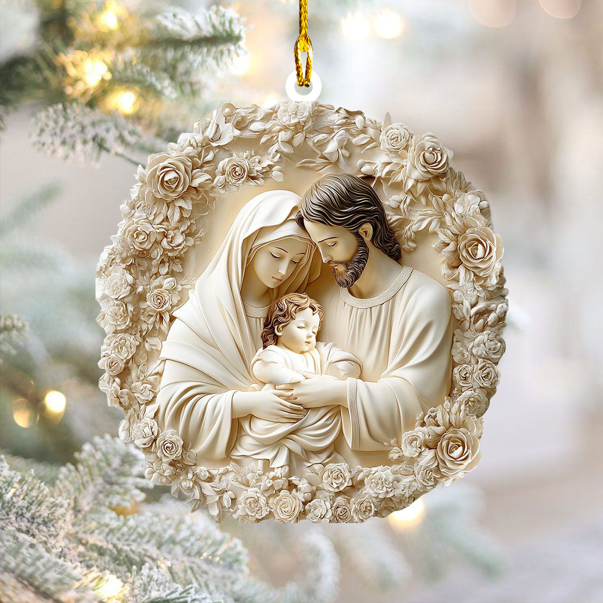 Shineful 2D Acrylic Ornament - Holy Family Harmony