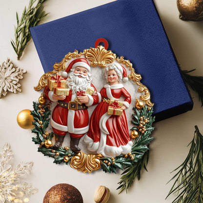 Shineful 2D Acrylic Ornament Santa & Mrs. Claus Holiday