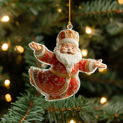 Shineful 2D Acrylic Ornament St Nicholas Cheer