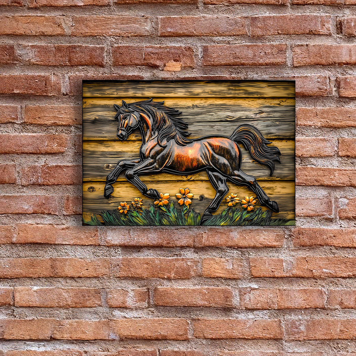 Shineful 2D Metal Sign - Rustic Gallop