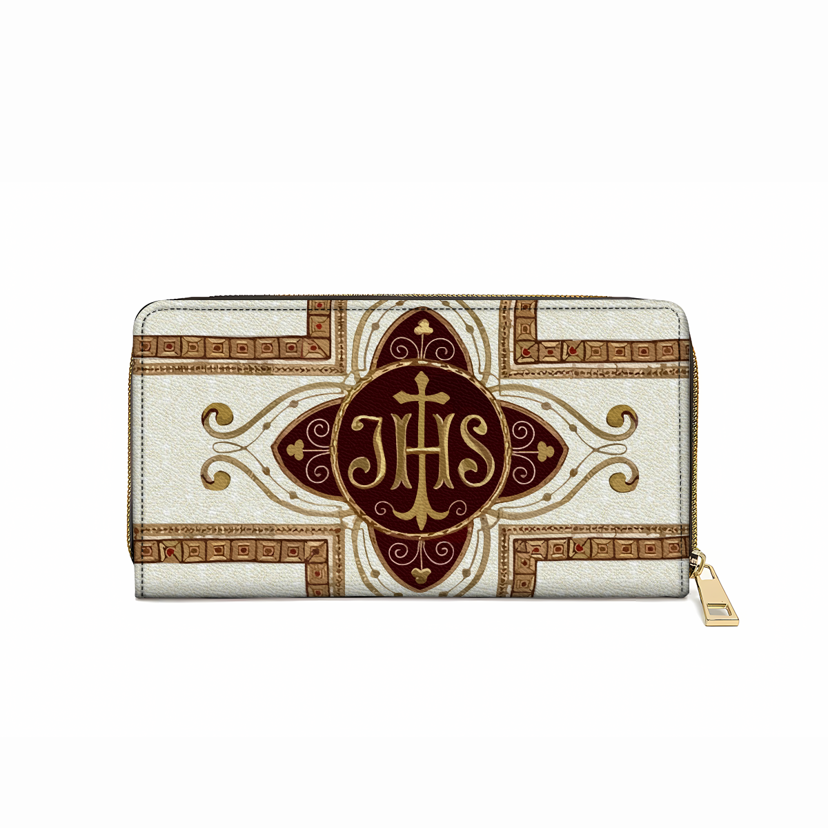 Shineful Leather Clutch Purse With Wristlet Strap Handle Sacred Elegance