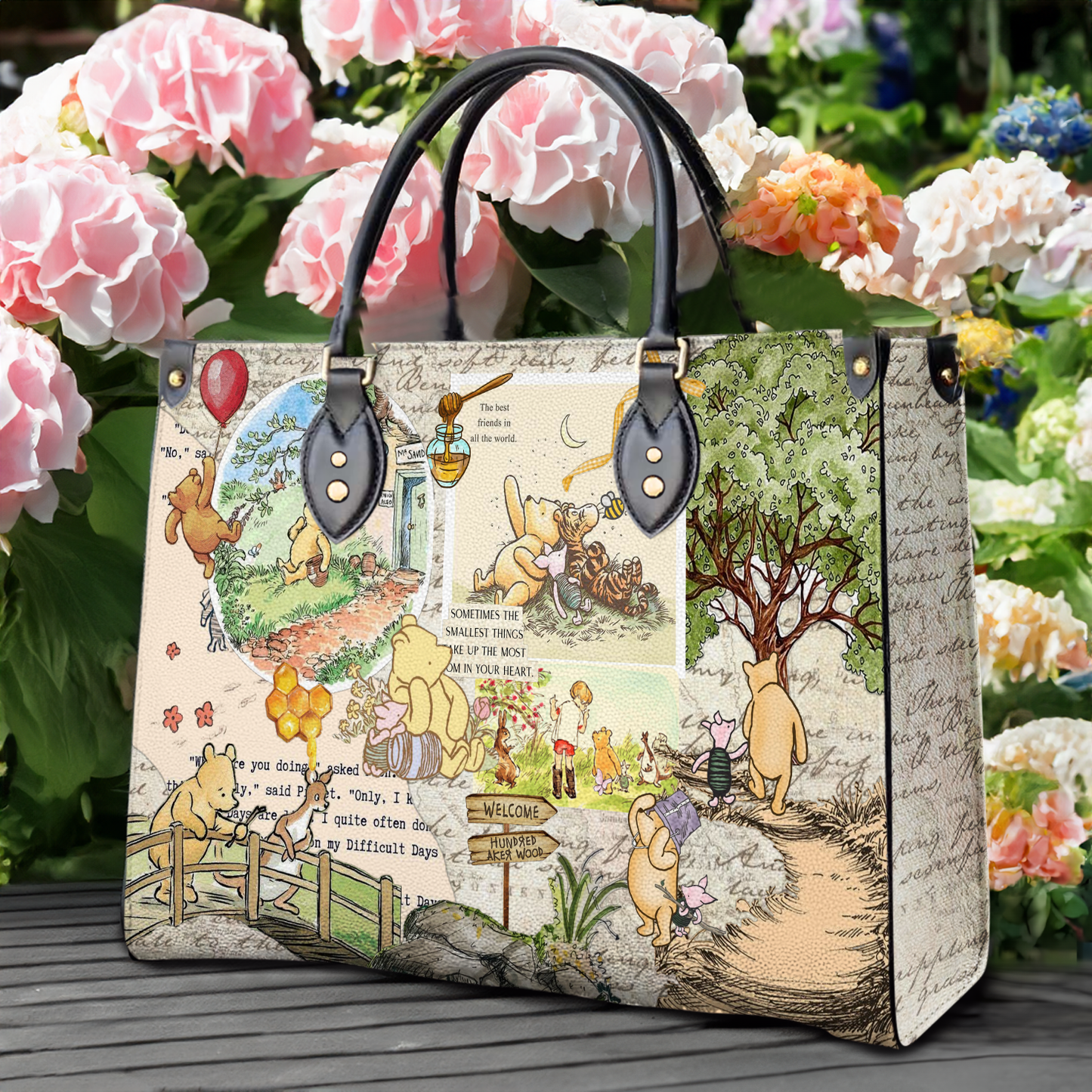 Shineful Leather Bag Pooh Forest Dreams