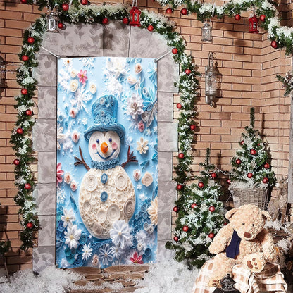 Shineful Door Cover - Happy Snowman