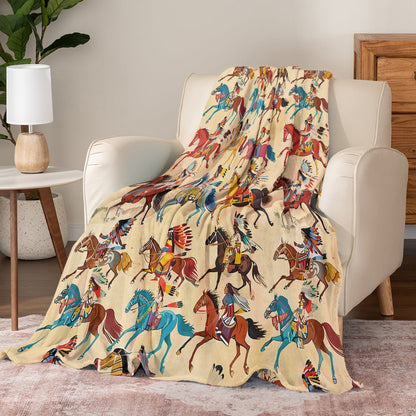 Shineful Fleece Blanket Pride Of A Horse Nation