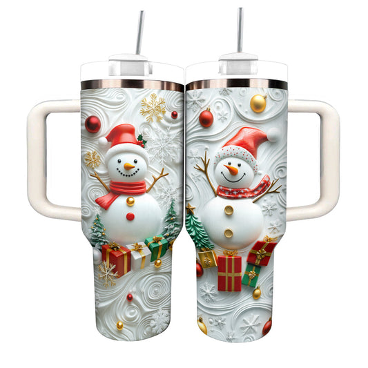 Bonhomme de neige du pays des merveilles hivernales Shineful Tumbler