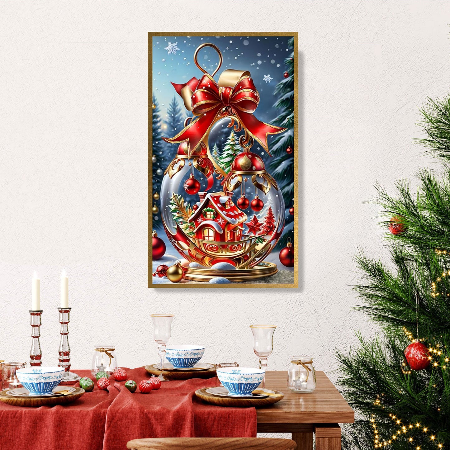 Shineful 2D Metal Sign Enchanting Christmas