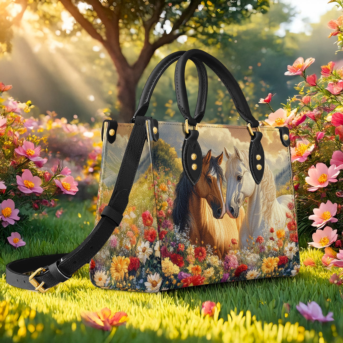 Shineful Leather Bag Blossoming Love