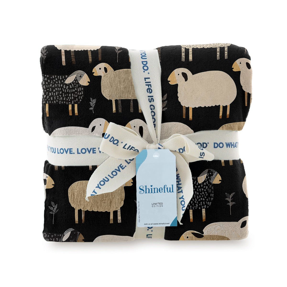 Shineful Fleece Blanket Counting Sheep