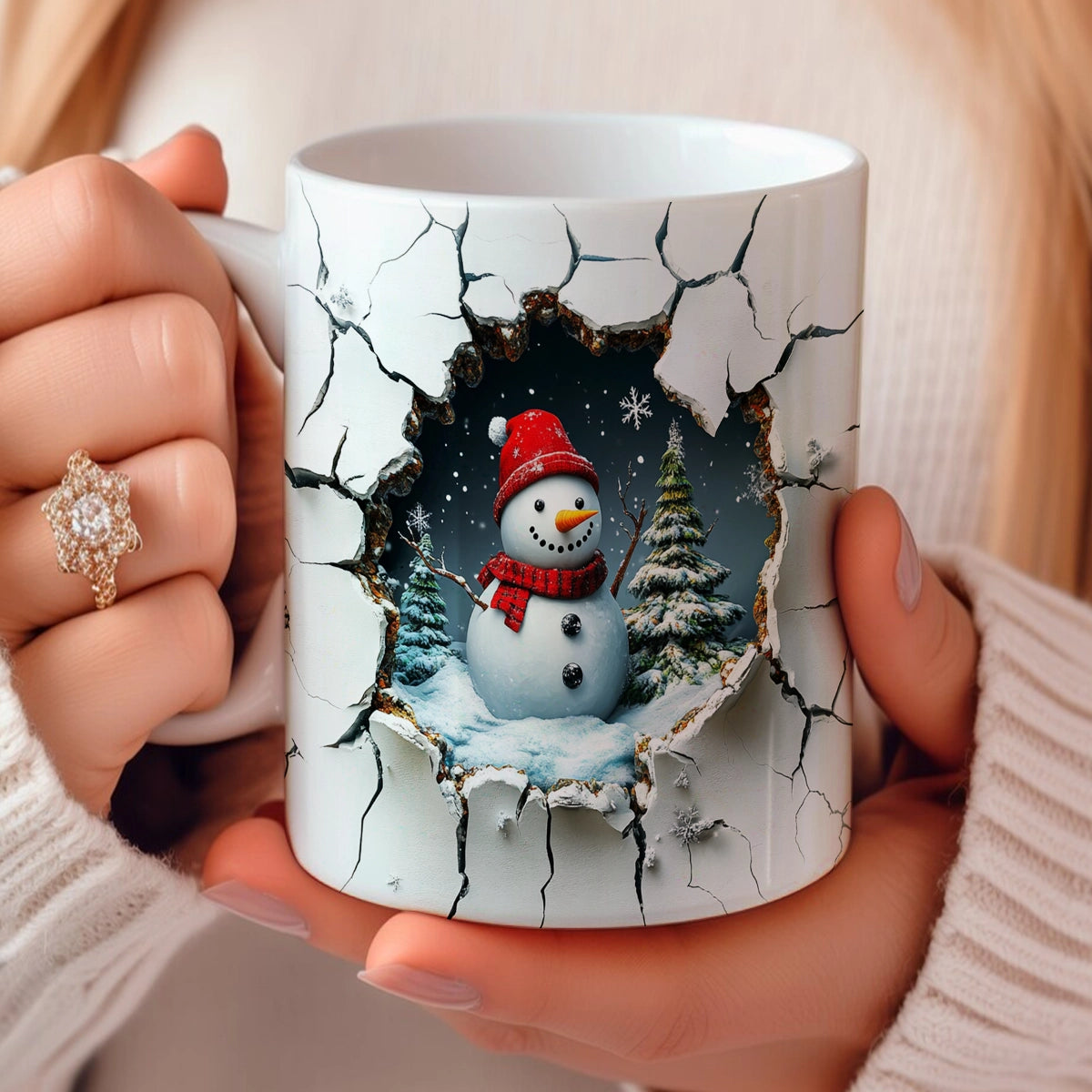 Shineful Ceramic Mug Jolly Snowman