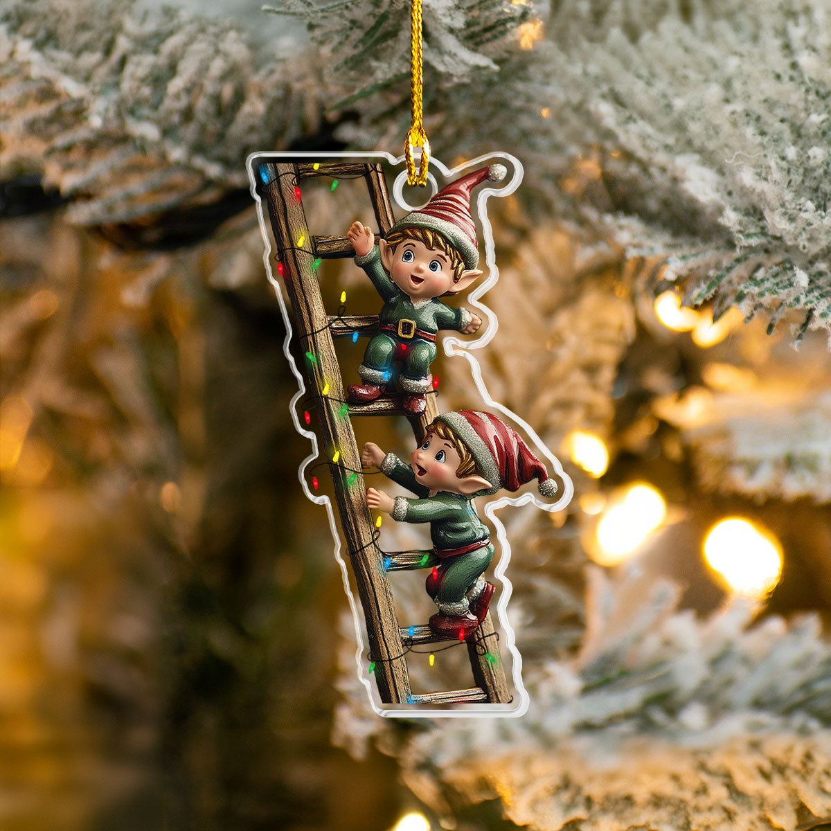 Shineful 2D Acrylic Ornament - Santa's Little Helpers