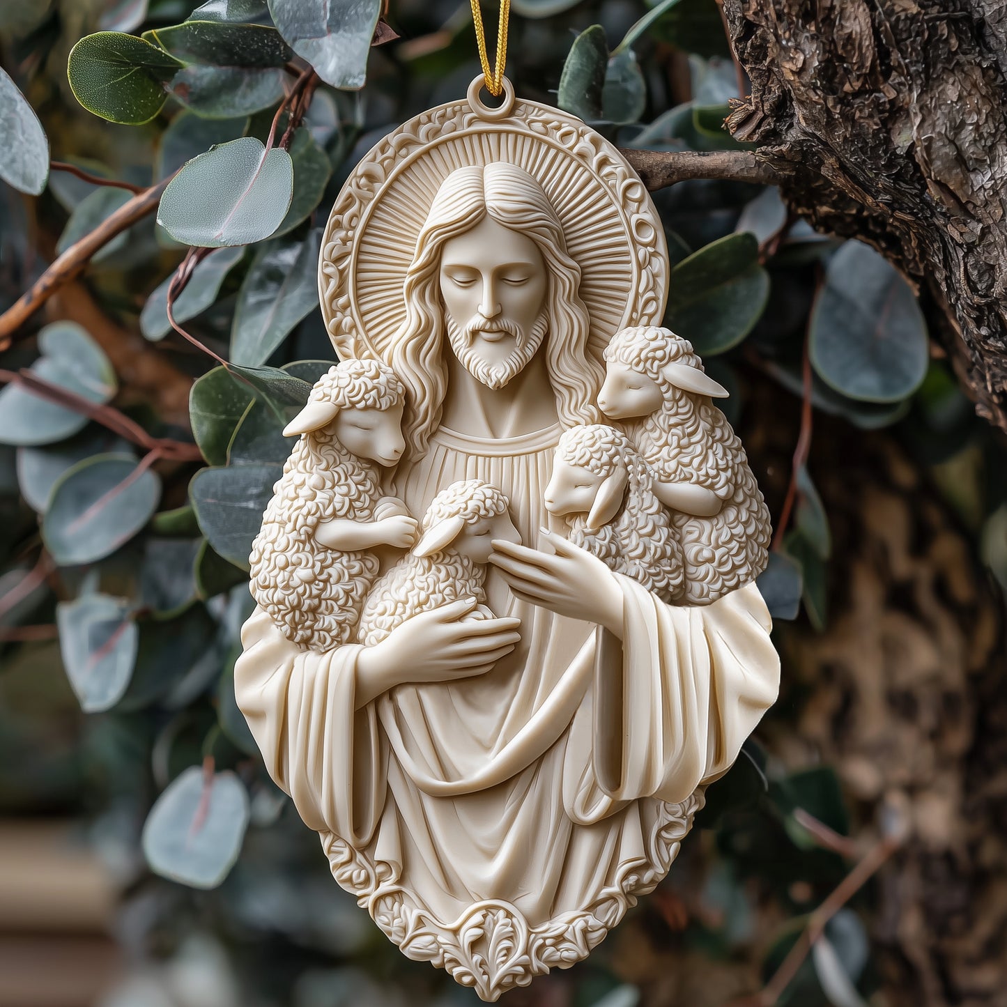 Shineful 2D Acrylic Ornament The Lambs In God's Arm