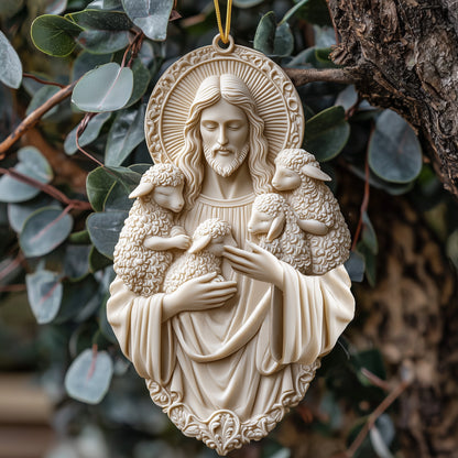 Shineful 2D Acrylic Ornament The Lambs In God's Arm