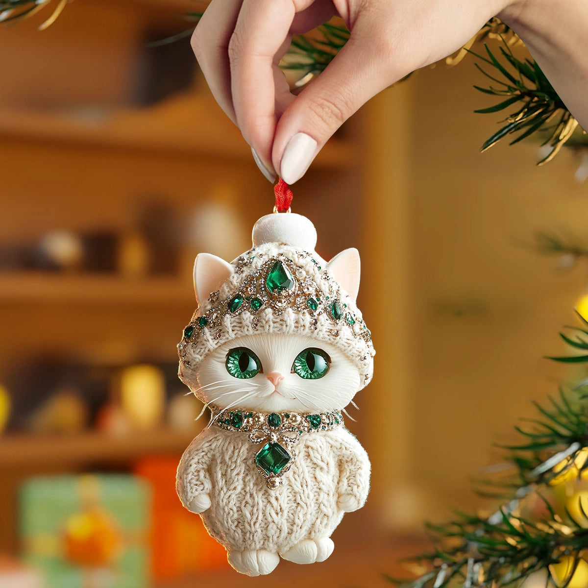 Shineful 2D Acrylic Ornament Jewel of the Season Kitty