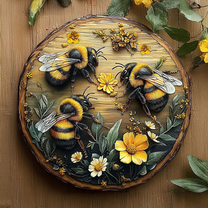 Shineful 2D Metal Sign Bee Beautiful