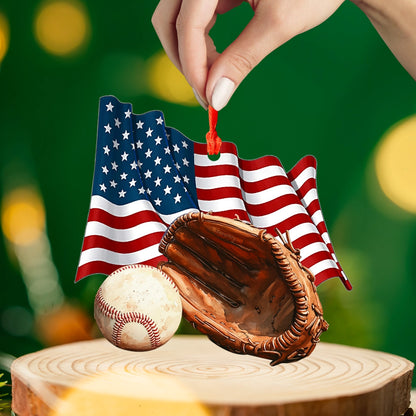 Shineful 2D Acrylic Ornament American Baseball Spirit