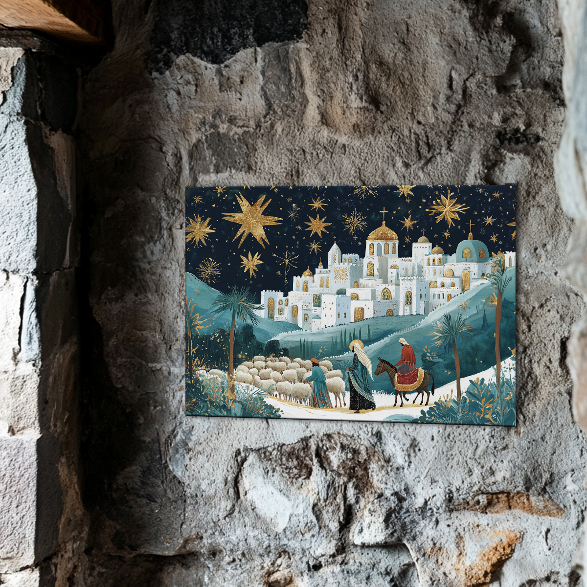 Shineful 2D Metal Sign Midnight Nativity