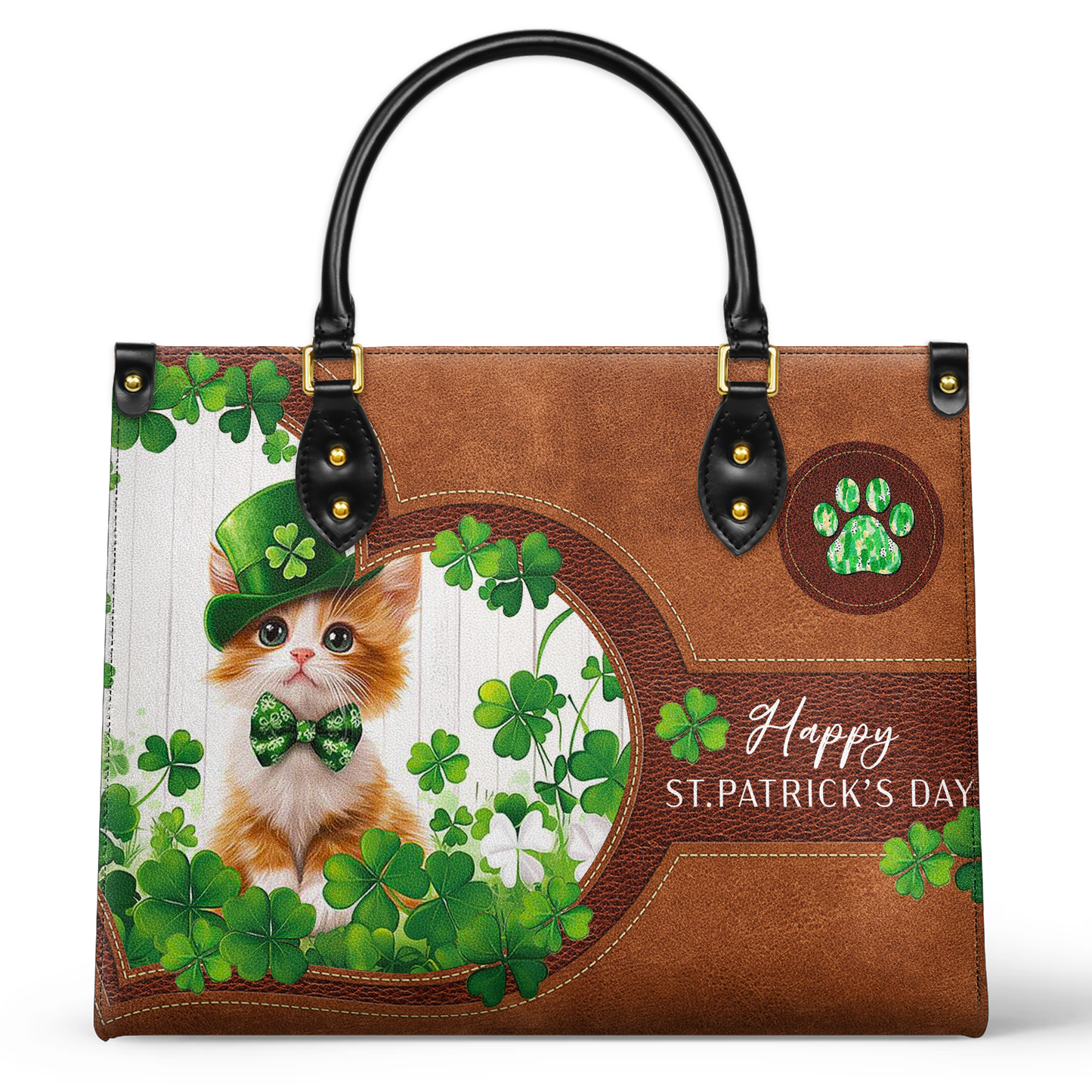 Shineful Leather Bag Lucky Whiskers