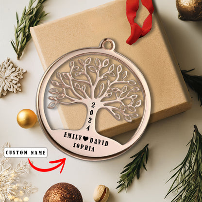 Shineful Personalized 2D Acrylic Ornament - Tree of Life Family