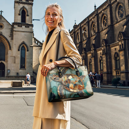 Shineful Leather Bag Earthy Sea Turtle