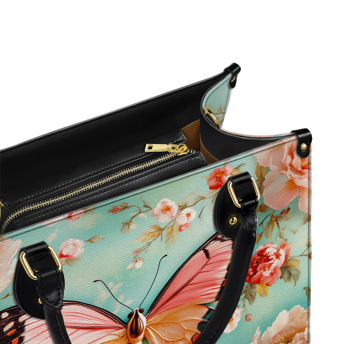 Shineful Leather Bag Ethereal Spring Butterfly