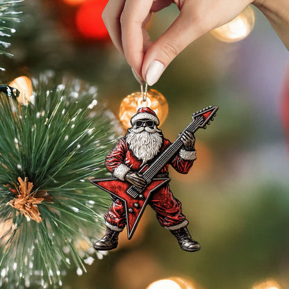 Shineful 2D Acrylic Ornament - Rockin' Santa