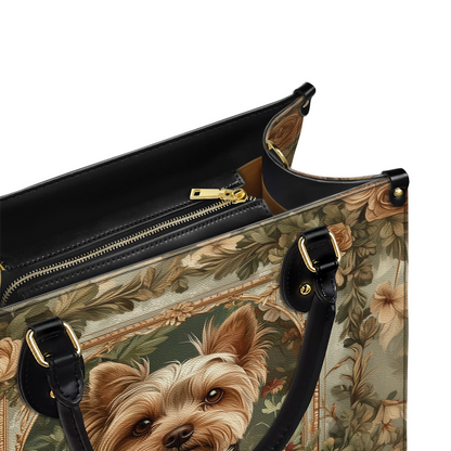 Shineful Leather Bag Luxe Yorkie Companion