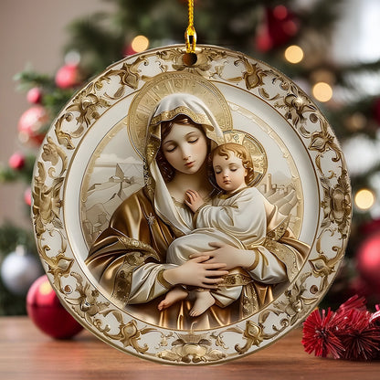 Shineful 2D Acrylic Ornament Blessed Mother and God