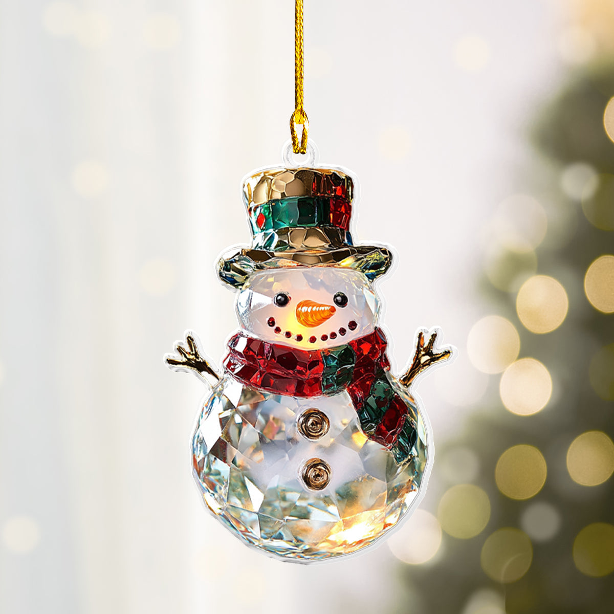 Shineful 2D Acrylic Ornament - Crystal Christmas