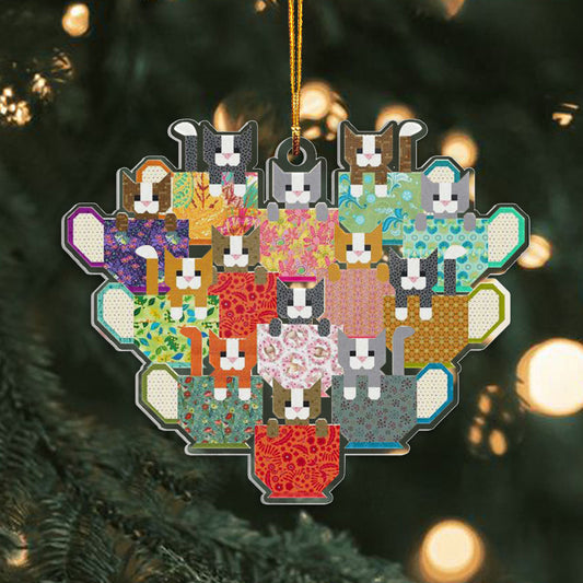 Quilt Cat V2 Shineful® Decoration Ornament Nl09