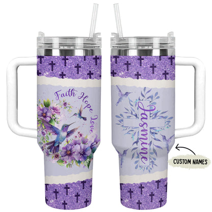 Shineful Tumbler Personalisierte Kolibri-Segen