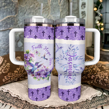 Shineful Tumbler Personalisierte Kolibri-Segen