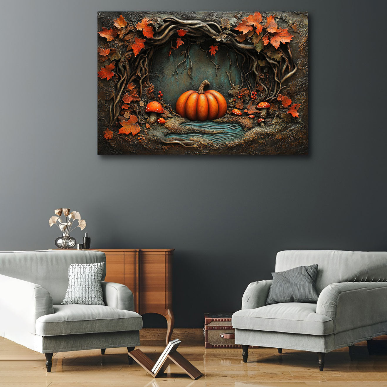 Shineful 2D Metal Sign Pumpkin Patch