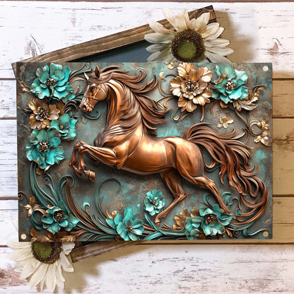 Shineful 2D Metal Sign Horse Equine Elegance