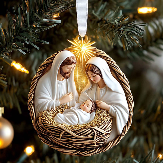 Shineful 2D Acrylic Ornament Christmas Blessing