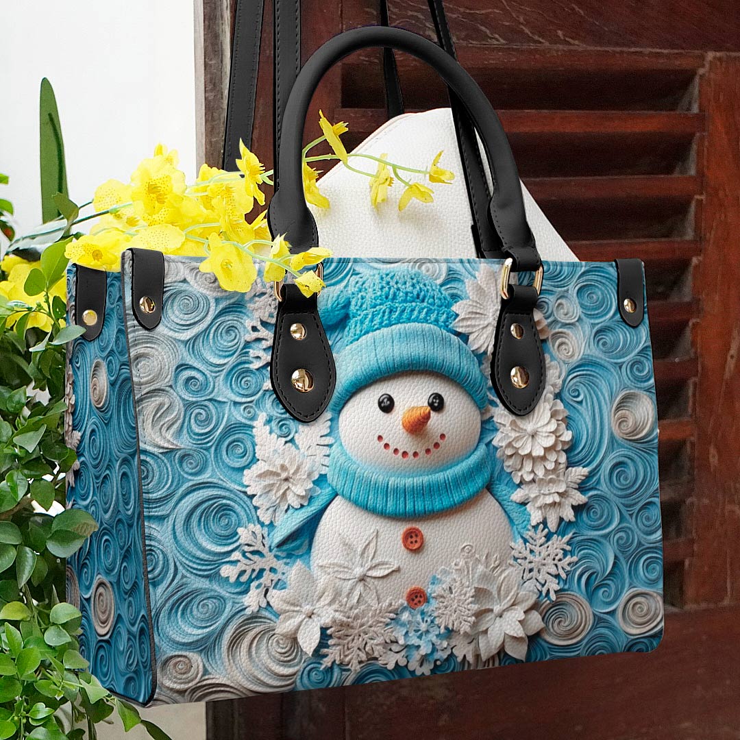 Shineful Leather Bag Winter Chic